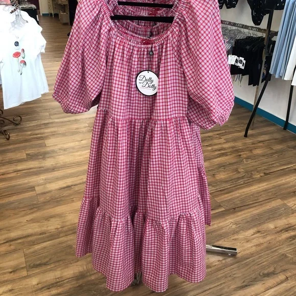 ❤️🤍🧺Dolly And Dotty Sonia Floaty Day Dress Gingham Red
Brand New With Tags - Picture 7 of 11